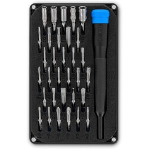 TODO: iFixit Moray Precision Bit Set - Set di Cacciaviti di Precisione con 32 Punte da 4 mm per Riparazioni di Smartphone, Tablet, Console e Portatili