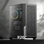 Antec P20C – Mid Tower E-ATX Gaming Case con Pannello Mesh, 3 Ventole PWM Preinstallate e Supporto Radiatori 360mm - immagine 2