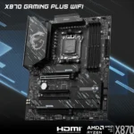 MSI X870 GAMING PLUS WIFI – Scheda Madre ATX, Socket AM5, DDR5, PCIe 5.0, USB4, Wi-Fi 7, LAN 5G, Bluetooth 5.4 [7E47-004R] - immagine 2