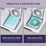 Antec C3 ARGB WHITE – Mid Tower Gaming Case Panoramico con 4 Ventole ARGB Preinstallate - immagine 5