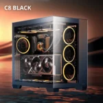 Antec C8 Black – Full Tower PC Case con Vetro Temperato, Dual Chamber, Supporto GPU fino a 440mm e Radiatori 360mm - immagine 2