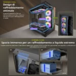 Antec C8 Black – Full Tower PC Case con Vetro Temperato, Dual Chamber, Supporto GPU fino a 440mm e Radiatori 360mm - immagine 5