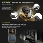 Antec C8 Black – Full Tower PC Case con Vetro Temperato, Dual Chamber, Supporto GPU fino a 440mm e Radiatori 360mm - immagine 7