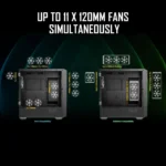 Antec NX416L – Case Gaming Mid Tower, 3 Ventole ARGB Preinstallate, Pannello in Vetro Temperato, Supporto Radiatore 240 mm - immagine 12