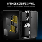 Antec NX416L – Case Gaming Mid Tower, 3 Ventole ARGB Preinstallate, Pannello in Vetro Temperato, Supporto Radiatore 240 mm - immagine 8