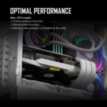 Antec NX416L WHITE – Gaming Case Mid Tower Bianco,3 Ventole ARGB Preinstallate, Pannello in Vetro Temperato, Radiatori da 240 mm - immagine 11