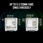 Antec NX416L WHITE – Gaming Case Mid Tower Bianco,3 Ventole ARGB Preinstallate, Pannello in Vetro Temperato, Radiatori da 240 mm - immagine 12