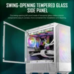 Antec NX416L WHITE – Gaming Case Mid Tower Bianco,3 Ventole ARGB Preinstallate, Pannello in Vetro Temperato, Radiatori da 240 mm - immagine 7