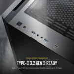 Antec P20C – Mid Tower E-ATX Gaming Case con Pannello Mesh, 3 Ventole PWM Preinstallate e Supporto Radiatori 360mm - immagine 8