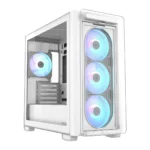ASUS A23 PLUS WHITE – Case Mid Tower, Micro-ATX, 4 Ventole ARGB, Supporto Connettori Nascosti e Radiatori 360 mm