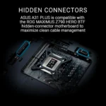 ASUS A31 PLUS WHITE – Case ATX Mid Tower con connettori nascosti e 4 ventole ARGB preinstallate - immagine 4