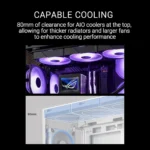 ASUS A31 PLUS WHITE – Case ATX Mid Tower con connettori nascosti e 4 ventole ARGB preinstallate - immagine 6