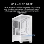 ASUS A31 PLUS WHITE – Case ATX Mid Tower con connettori nascosti e 4 ventole ARGB preinstallate - immagine 8