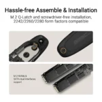 ASUS Cobble – Enclosure SSD M.2 USB-C 10Gbps IP55 per NVMe e SATA (Fino a 4TB) - immagine 13