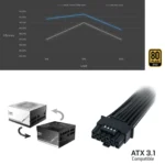 ASUS Prime 850W Gold – Alimentatore ATX 3.1 80 Plus Gold, PCIe 5.1 Ready, Affidabile e Silenzioso - immagine 5