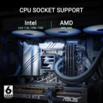 ASUS Prime LC 360 ARGB – Dissipatore AIO 360mm con Lenti a Specchio Infinito, Ventole ARGB Integrate e Ampia Compatibilità - immagine 10