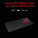 ASUS ROG Sheath – Mouse Pad XXL 900 x 440 mm in Tessuto Premium per Gaming ad Alta Precisione - immagine 7
