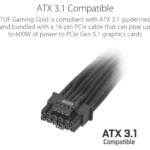 ASUS TUF Gaming 1200W Gold - Alimentatore 1200W, 80 PLUS Gold, ATX 3.1, PCIe 5.1, Modulare - immagine 6