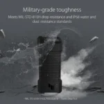 ASUS TUF Gaming A1 – Enclosure SSD M.2 NVMe e SATA USB-C 10Gbps IP68 Rugged - immagine 9