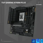 ASUS TUF GAMING B760M-PLUS – Scheda Madre Micro-ATX, Socket LGA 1700, DDR5, PCIe 5.0, USB 3.2, LAN 2.5G, Aura Sync [90MB1ES0-M1EAY0] - immagine 2
