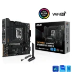 ASUS TUF GAMING B760M-PLUS WIFI II – Scheda Madre Micro-ATX, DDR5, LGA 1700, PCIe 5.0, LAN 2.5G, Wi-Fi 6E, Bluetooth 5.3, Aura Sync [90MB1HE0-M0EAY0]
