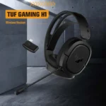 ASUS TUF Gaming H1 Wireless – Cuffie Gaming Wireless 2.4 GHz con Surround 7.1, Driver Essence 40mm, Microfono Certificato Discord/TeamSpeak - immagine 2