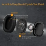 ASUS TUF Gaming H1 Wireless – Cuffie Gaming Wireless 2.4 GHz con Surround 7.1, Driver Essence 40mm, Microfono Certificato Discord/TeamSpeak - immagine 4