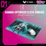 ASUS TUF Gaming P1 Hatsune Miku Edition – Tappetino Mouse Gaming 360 x 260 mm, Impermeabile, Antiscivolo - immagine 3