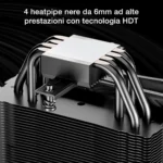 be quiet! Pure Rock 3 Black – Dissipatore CPU ad Aria 190W TDP con Ventola Pure Wings 3 da 120 mm - immagine 4