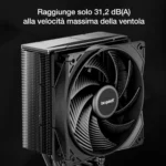 be quiet! Pure Rock 3 Black – Dissipatore CPU ad Aria 190W TDP con Ventola Pure Wings 3 da 120 mm - immagine 6
