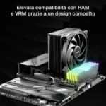 be quiet! Pure Rock 3 Black – Dissipatore CPU ad Aria 190W TDP con Ventola Pure Wings 3 da 120 mm - immagine 7