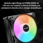 be quiet! Pure Rock 3 LX – Dissipatore CPU ad Aria 190W TDP con Ventola Light Wings LX 120mm PWM ARGB - immagine 4