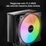 be quiet! Pure Rock 3 LX – Dissipatore CPU ad Aria 190W TDP con Ventola Light Wings LX 120mm PWM ARGB - immagine 6