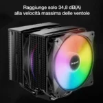 be quiet! Pure Rock Pro 3 LX – Dissipatore CPU ad Aria Double-Tower da 250W TDP con 2 Ventole Light Wings LX ARGB - immagine 6