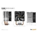 be quiet! Pure Rock Slim 2 – Dissipatore CPU ad Aria Compatto da 130W TDP con Ventola Pure Wings 2 da 92 mm - immagine 6