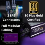 Cooler Master MWE Gold 850 V2 Full Modular - Alimentatore 850W, 80 PLUS Gold, ATX, Modulare - immagine 7