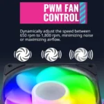 Cooler Master SickleFlow 120 ARGB Reverse Edition – Ventola Case 120mm PWM ARGB Inversa - immagine 8