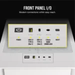 Corsair iCUE 4000D RGB AIRFLOW White – Case Mid Tower ATX con Design High-Airflow, 3 Ventole AF120 RGB ELITE Incluse, Controller iCUE Lighting Node PRO e Gestione Cavi RapidRoute - immagine 7