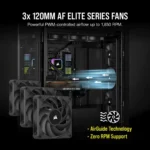 Corsair iCUE H150i RGB ELITE – Dissipatore a liquido AIO 360mm con AF ELITE, Coldplate in Rame e Integrazione iCUE - immagine 8