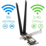 Cudy AX3000 (WE3000) – Scheda di rete Wi-Fi 6 PCIe con Bluetooth 5.2, doppia antenna e supporto WPA3 - immagine 3