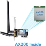 Cudy AX3000 (WE3000) – Scheda di rete Wi-Fi 6 PCIe con Bluetooth 5.2, doppia antenna e supporto WPA3 - immagine 5