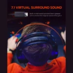 DAREU EH416 Black – Cuffie Gaming USB 50mm con RGB e Microfono Omnidirezionale - immagine 6