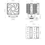 DeepCool AG620 BK ARGB – Dissipatore CPU ad Aria Dual Tower 260W TDP con 2x Ventole 120mm ARGB - immagine 11
