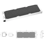 DeepCool LQ360 WH – Dissipatore a liquido AIO 360mm Bianco con Display LED Digitale, Pompa 5 PRO, Triple FD12 ARGB Fans, Anti-Leak Technology - immagine 5