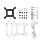 DeepCool LQ360 WH – Dissipatore a liquido AIO 360mm Bianco con Display LED Digitale, Pompa 5 PRO, Triple FD12 ARGB Fans, Anti-Leak Technology - immagine 6