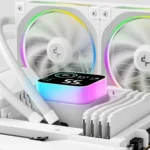 DeepCool LQ360 WH – Dissipatore a liquido AIO 360mm Bianco con Display LED Digitale, Pompa 5 PRO, Triple FD12 ARGB Fans, Anti-Leak Technology - immagine 7