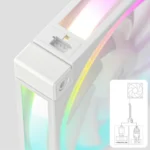 DeepCool LQ360 WH – Dissipatore a liquido AIO 360mm Bianco con Display LED Digitale, Pompa 5 PRO, Triple FD12 ARGB Fans, Anti-Leak Technology - immagine 9