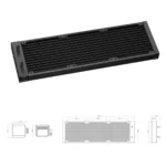 DeepCool MYSTIQUE 360 ARGB – Dissipatore AIO 360mm Black con Display LCD 2.8”, Pompa 5ª Generazione e Ventole FD12 ARGB ad Alte Prestazioni - immagine 5