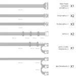 DeepCool PQ850M - Alimentatore 850W, 80 PLUS Gold, ATX, Modulare - immagine 8