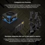 FSP DAGGER PRO 850W – Alimentatore 850W, SFX, 80 PLUS Gold, ATX 3.0, PCIe 5.0, Modulare - immagine 4